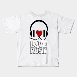 I love music Kids T-Shirt